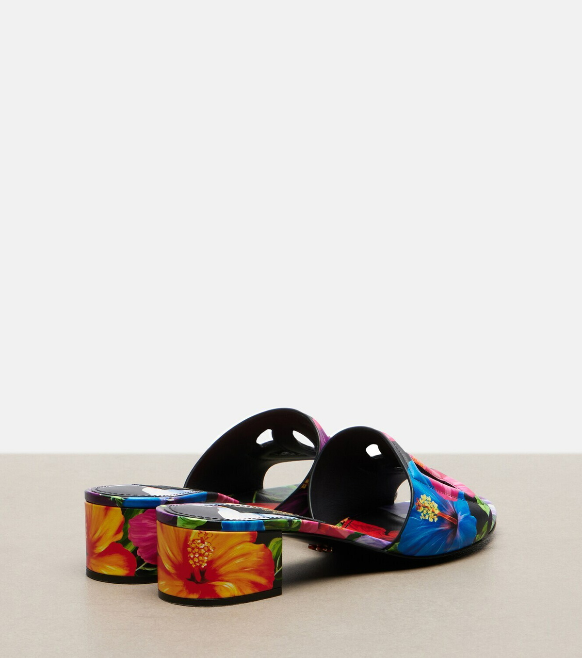 Dolce&Gabbana Karol DG floral mules