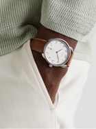 HERMÈS TIMEPIECES - Arceau Automatic 40mm Stainless Steel and Leather Watch, Ref. No. 055473WW00 - White