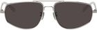 Bottega Veneta Silver Navigator Sunglasses