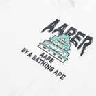 AAPE Men's Planet R T-Shirt in White