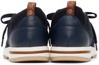 Loro Piana Navy Wish 360 Flexy Walk Sneakers