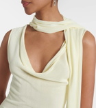Aya Muse Draped scarf-detail minidress