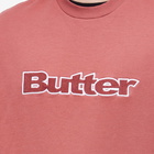 Butter Goods Men's Cord Logo Crew Sweat in Rhubarb