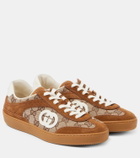Gucci Interlocking G GG Canvas suede sneakers