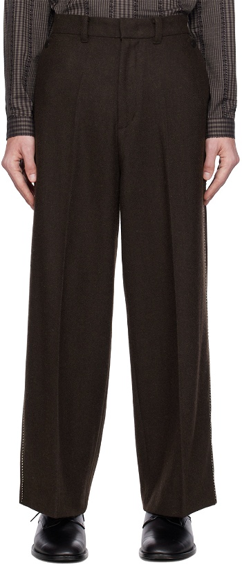 Photo: Youth Brown Wide Trousers