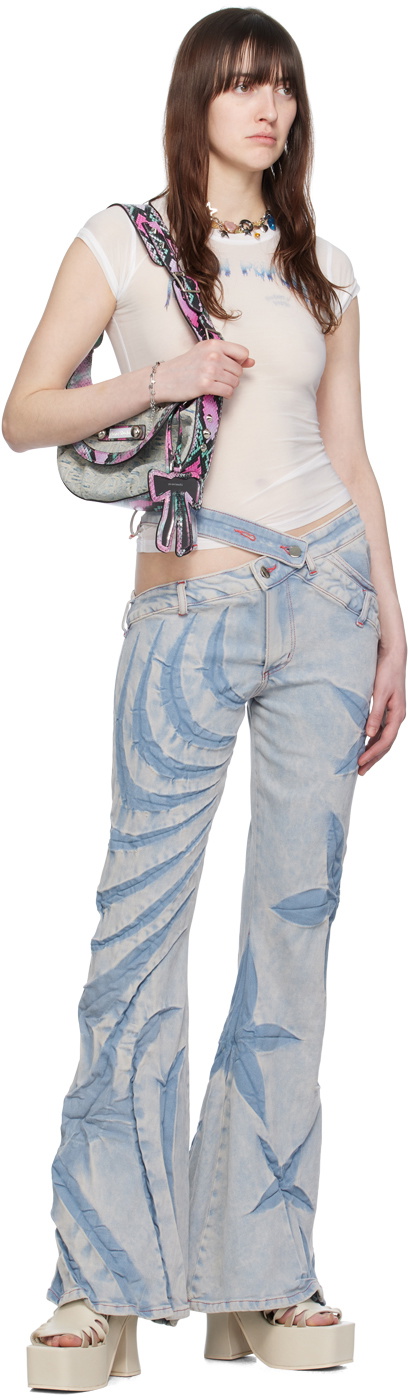 Masha Popova White Semi-Sheer T-Shirt