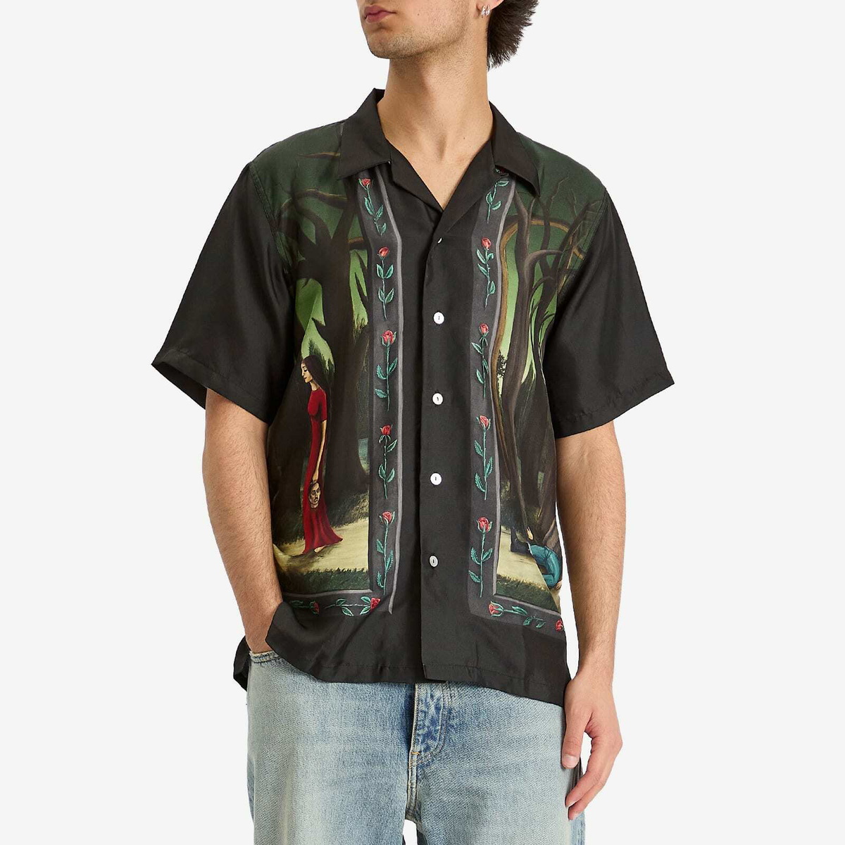 Endless Joy Men's In The Pines Vacation Shirt in Multi