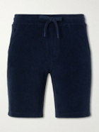 Altea - Straight-Leg Cotton-Terry Bermuda Shorts - Blue