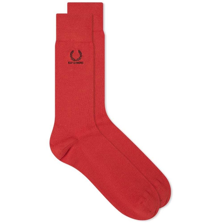 Photo: Fred Perry Reissues x Raf Simons Embroidered Sock