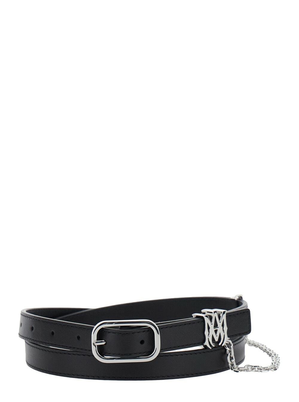 Amiri - Logo leather belt Amiri
