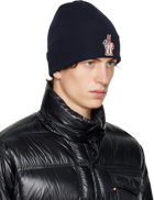 Moncler Grenoble Navy Patch Beanie