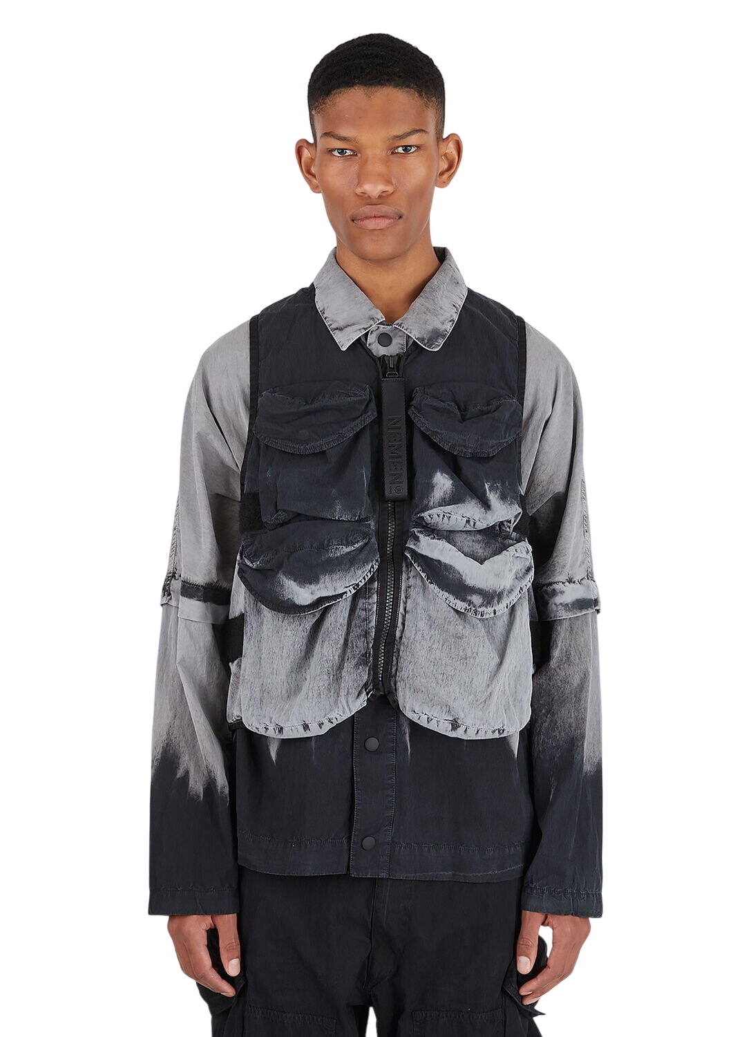 NEMEN® Black Multipocket Parachute Smock Jacket Nemen