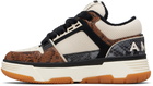 AMIRI Off-White & Brown Snake MA-1 Sneakers