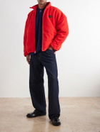 Willy Chavarria - Logo-Appliquéd Fleece Jacket - Red