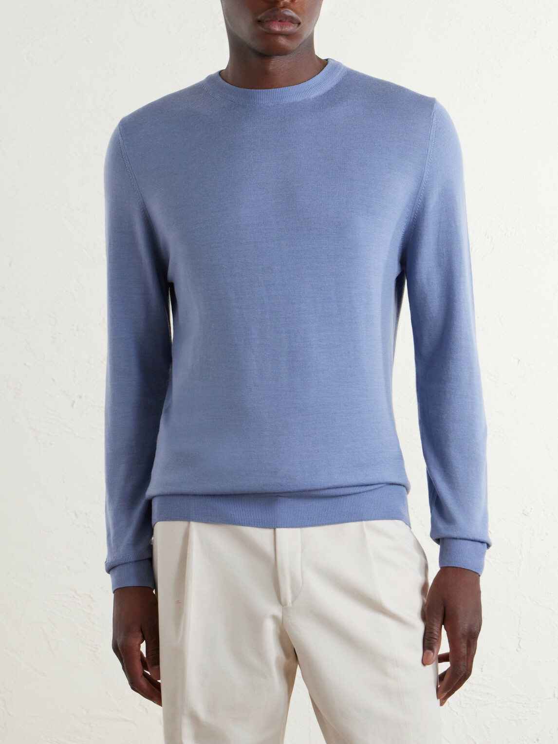 Canali - Wool Sweater - Blue