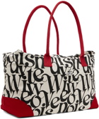 Vivienne Westwood Black & White Sid Weekender Duffle Bag