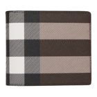 Burberry Brown E-Canvas Giant Check Bifold Wallet