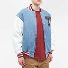 Tommy Jeans Men's Denim Letterman Jacket in Blue