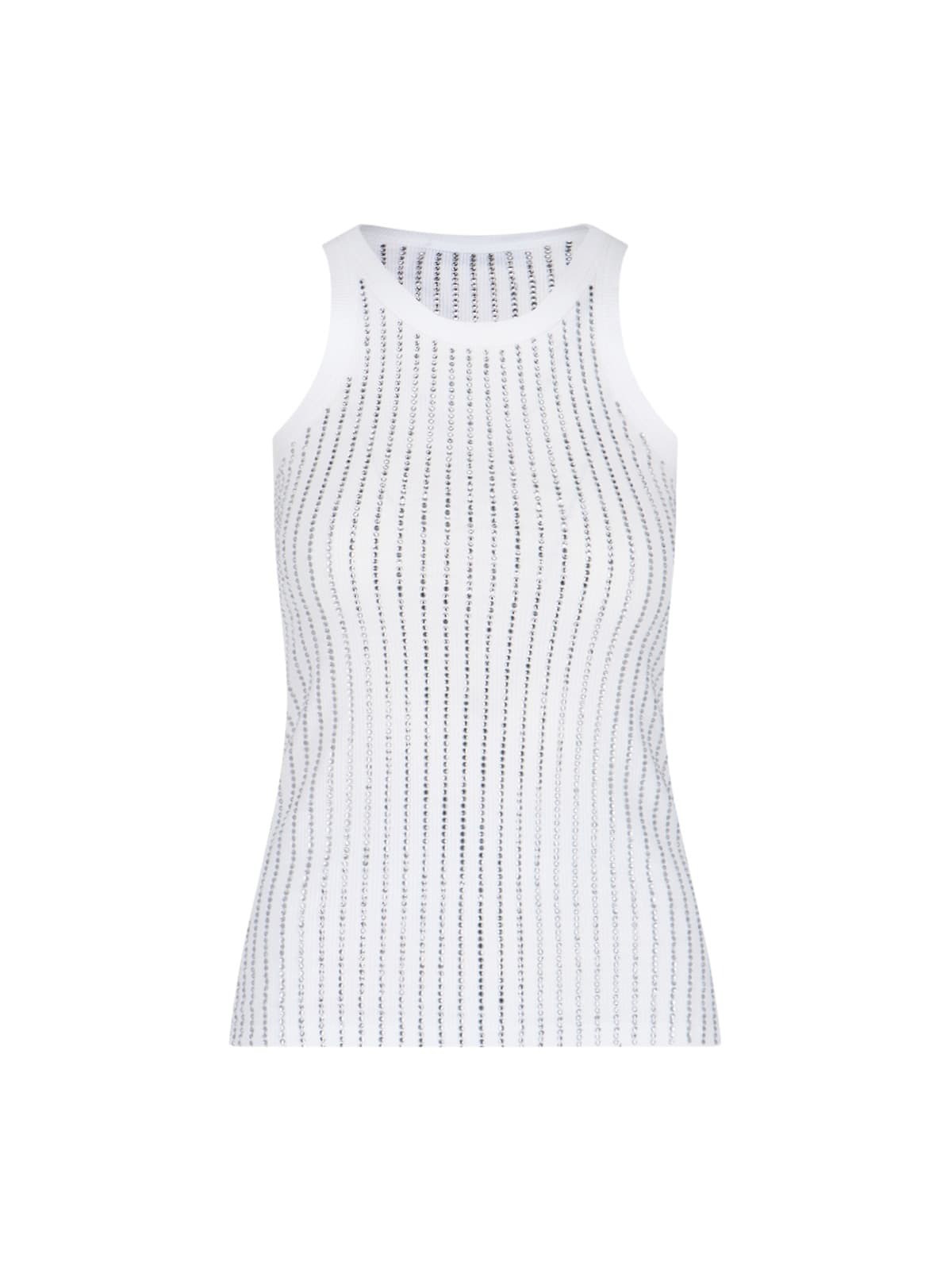 The Attico Flat Ribbed Jersey Tank Top The Attico