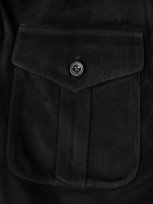 Ralph Lauren Purple label - Barron Suede Overshirt - Black
