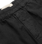 Folk - Linen and Cotton-Blend Shorts - Black