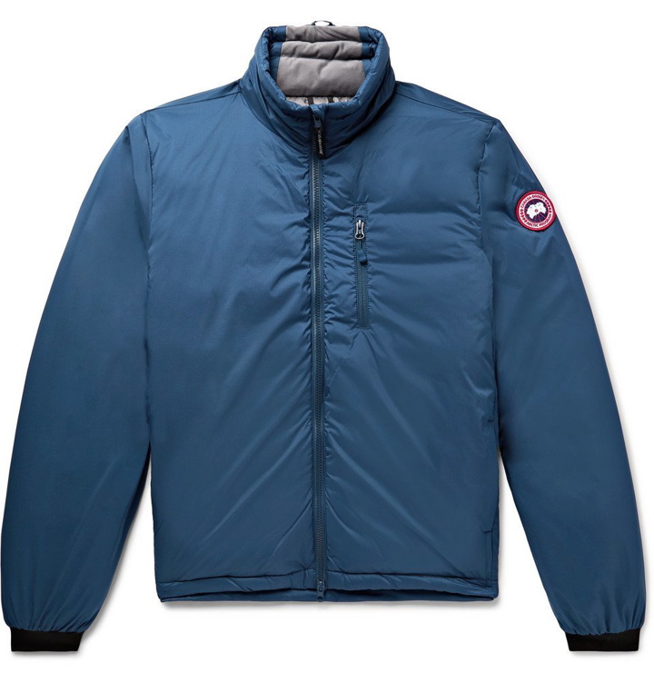 Photo: Canada Goose - Lodge Slim-Fit Nylon-Ripstop Hooded Down Jacket - Navy