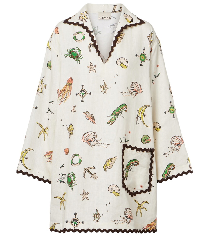 Photo: Alémais Printed linen minidress