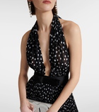 Dolce&Gabbana Polka-dot chiffon midi dress