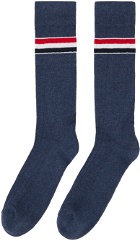 Thom Browne Navy Stripe Socks