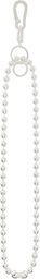 Martine Ali Silver Ballchain Lanyard Keychain