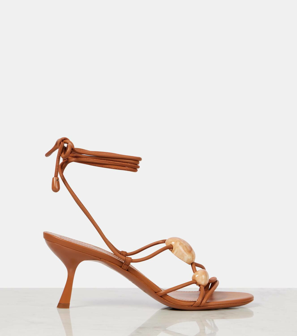 Zimmermann Gleam 65 leather lace-up sandals