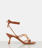 Zimmermann Gleam 65 leather lace-up sandals