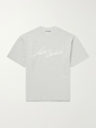 Acne Studios - Logo-Embroidered Cotton-Piqué T-Shirt - Gray
