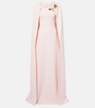 Safiyaa Yuna caped embellished gown