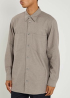 Emporio Armani Flannel Overshirt Grey