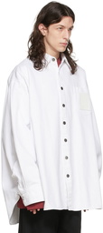 Raf Simons White Denim Shirt