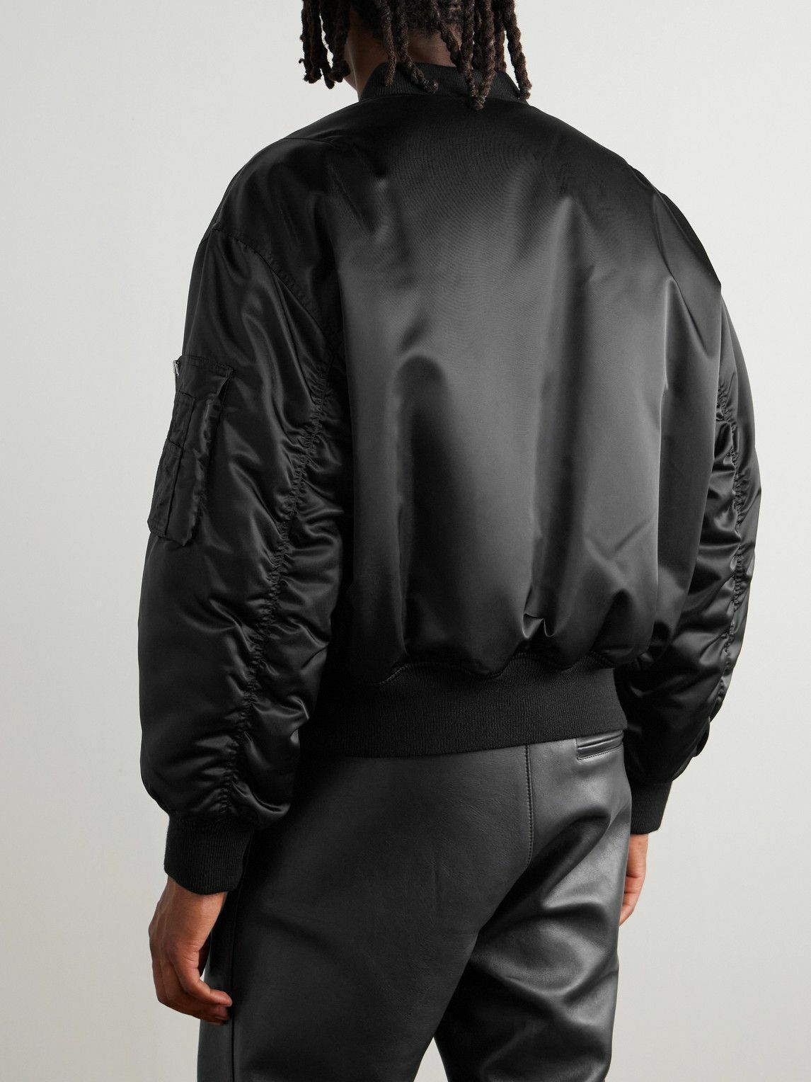 SAINT LAURENT - Recycled-Shell Bomber Jacket - Black