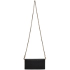 Bottega Veneta Black Intrecciato Chain Wallet Bag