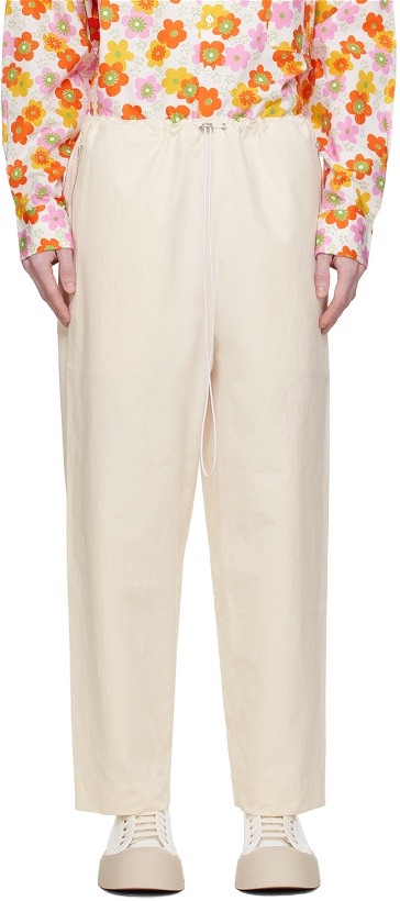 Photo: Camiel Fortgens White Simple Trousers