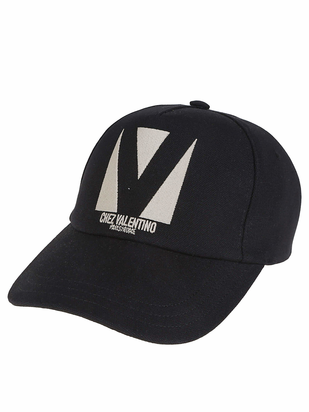 キャップ VALENTINO GARAVANI Hats Women Polyamide Black Valentino Garavani Rockstud Cotton Baseball Cap With Stud