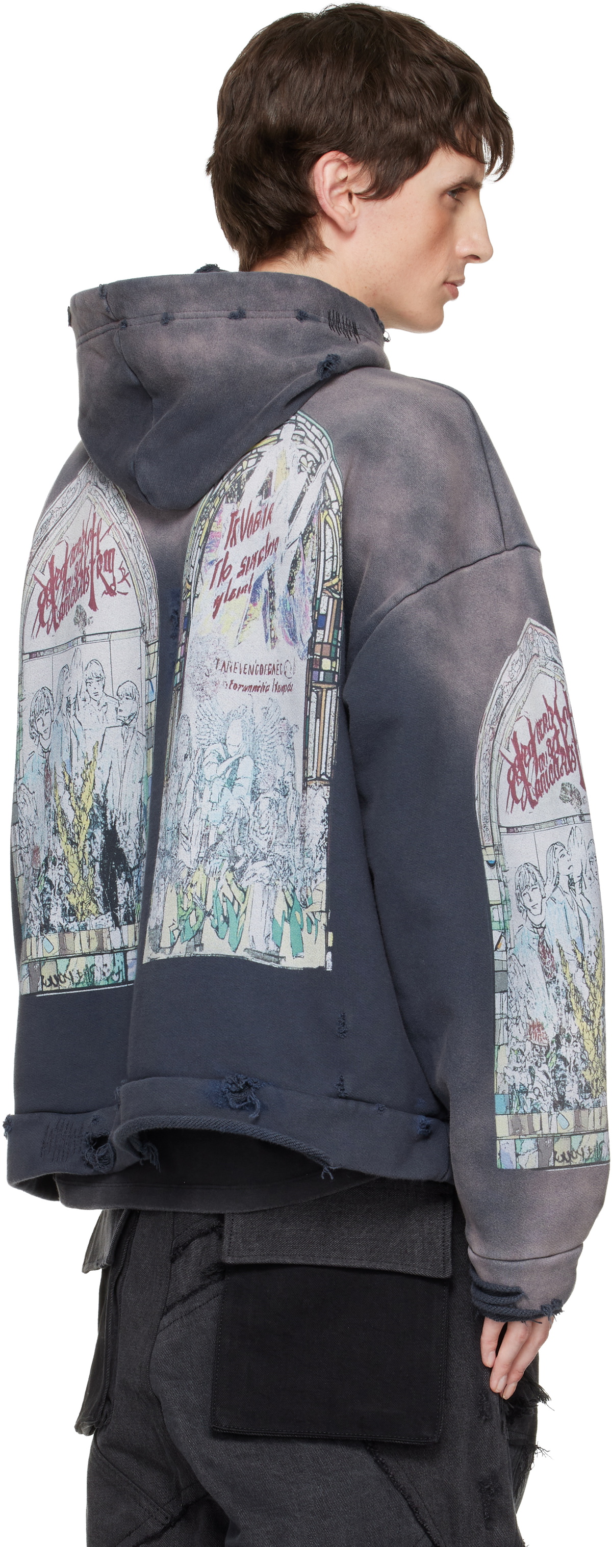 Who Decides War Blue Motley Hoodie