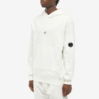 C.P. Company Men's Arm Lens Popover Hoody in Gauze White