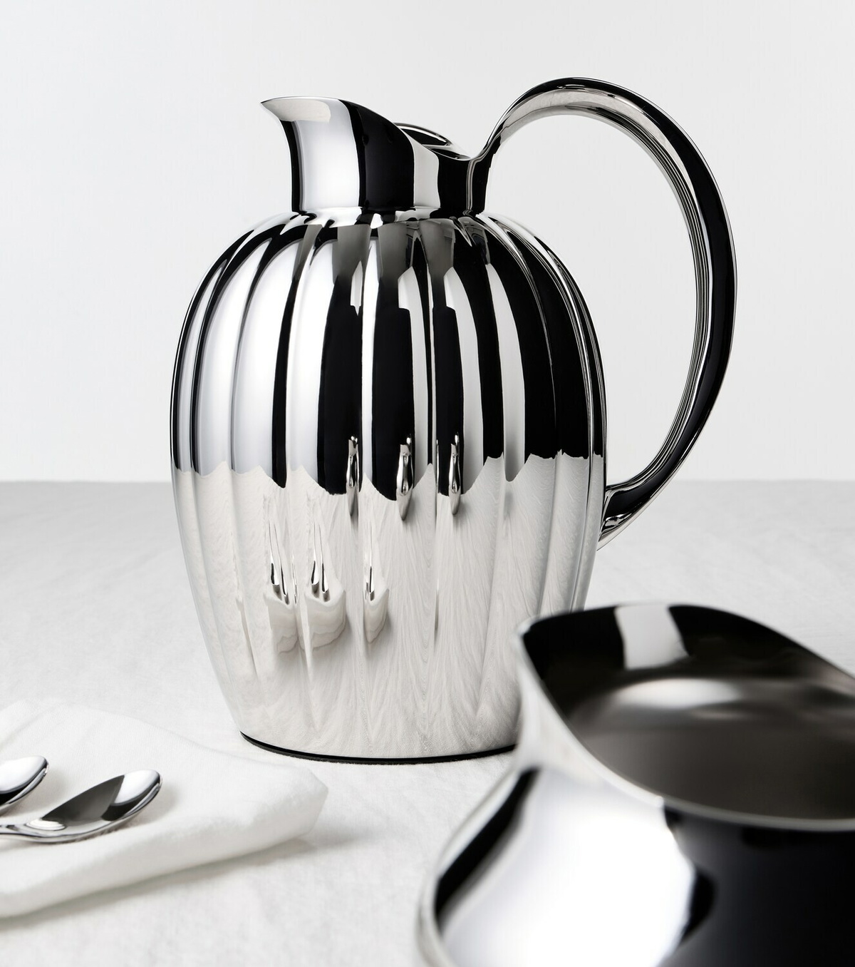 Georg Jensen Bernadotte stainless steel jug by Sigvard Bernadotte