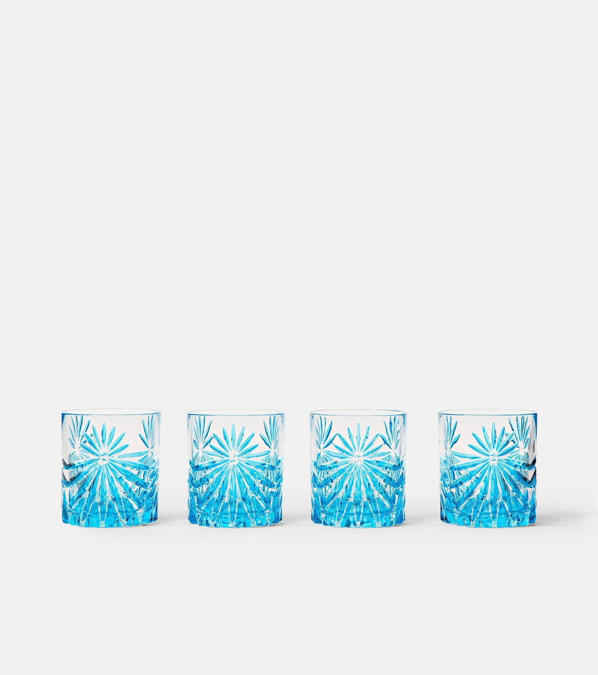 Les-Ottomans Set of 4 crystal tumblers