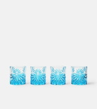 Les-Ottomans Set of 4 crystal tumblers