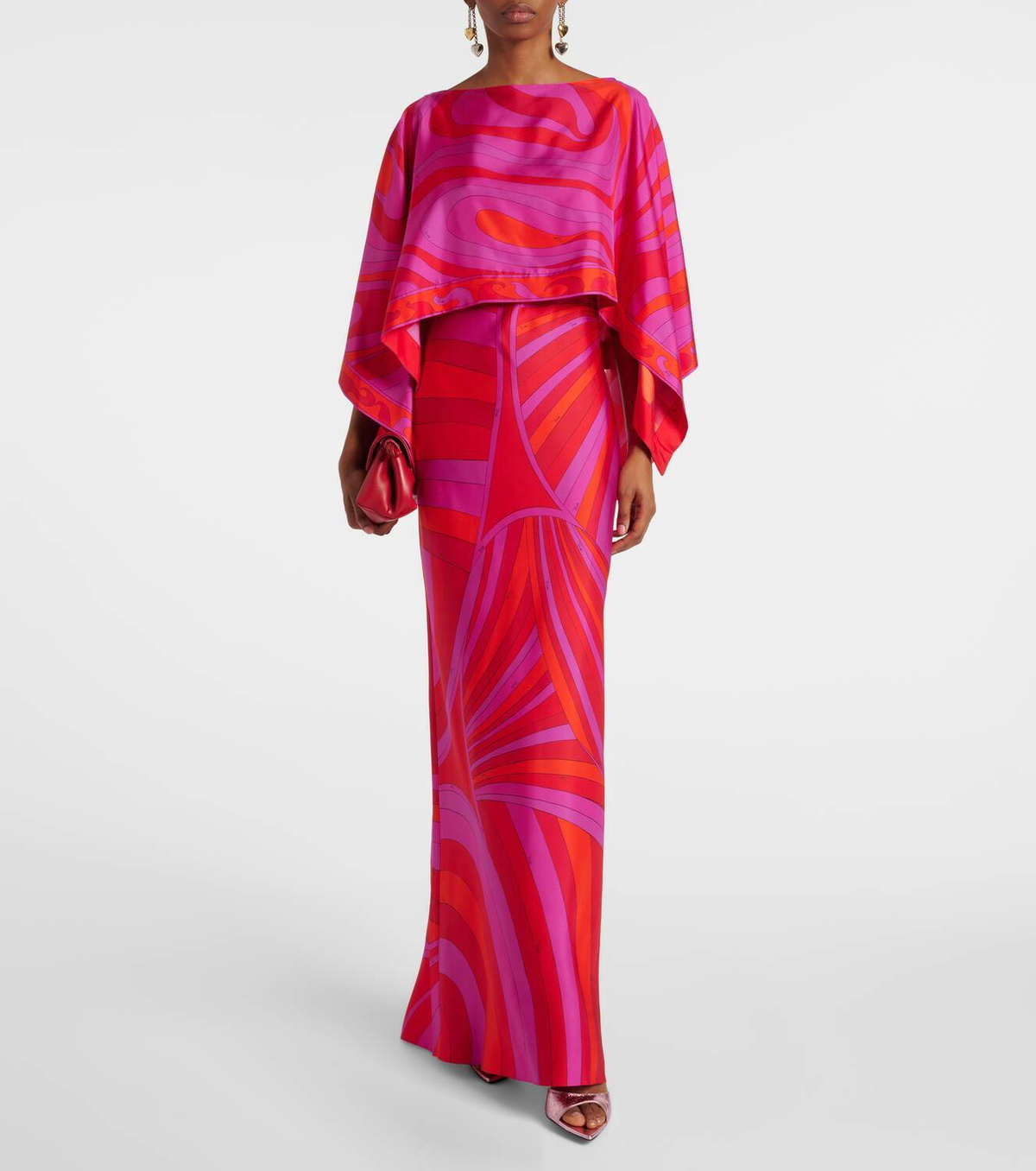 Pucci Iride silk twill maxi dress Emilio Pucci