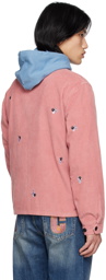 ICECREAM Pink Embroidered Jacket