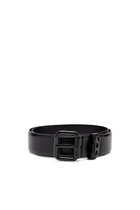 Diesel 3.9cm logo-plaque embellished leather belt - Belts - Unisex - Black