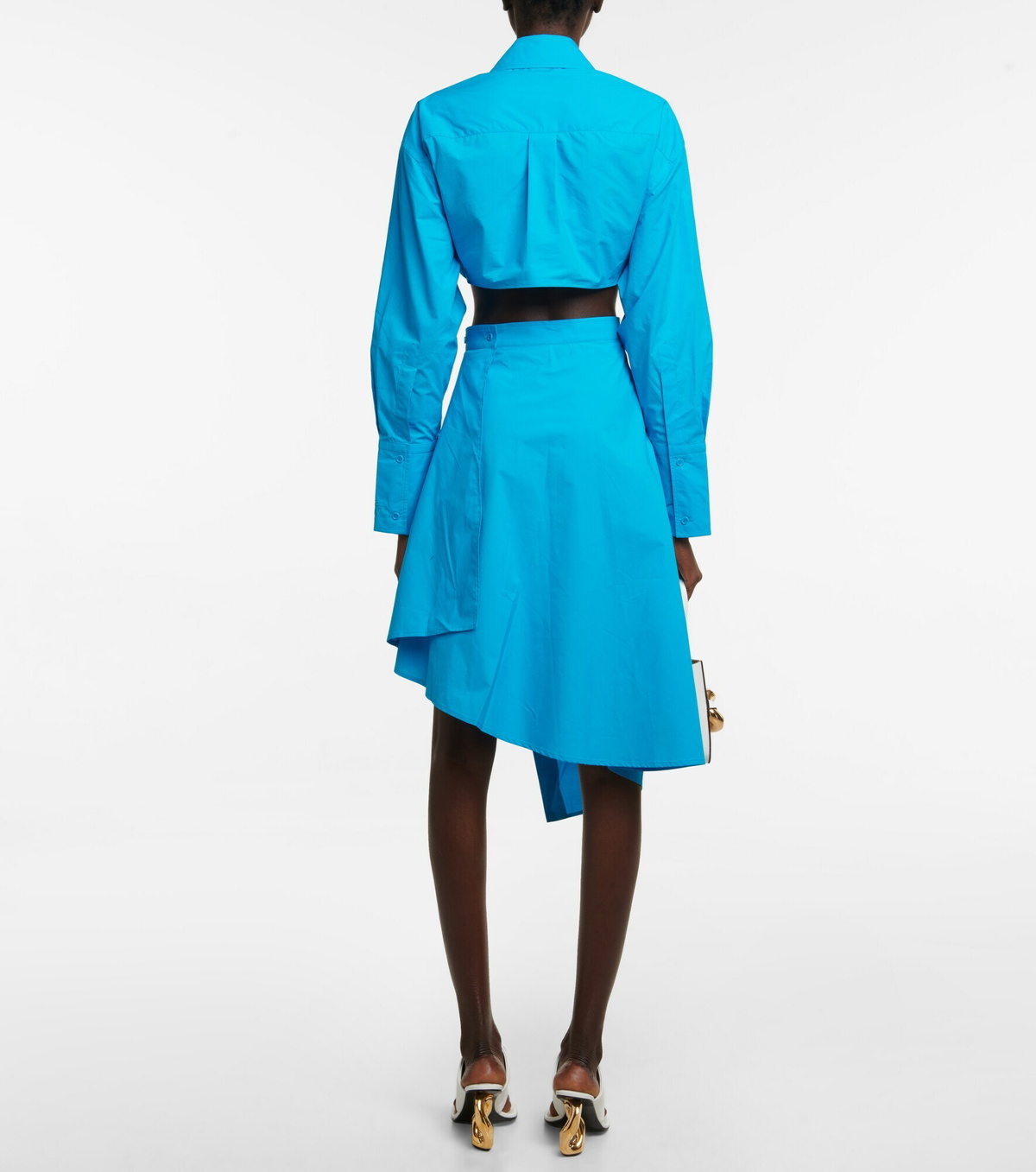 jw anderson cut out dress JW Anderson - CUT OUT DETAIL ASYMMETRIC DRESS