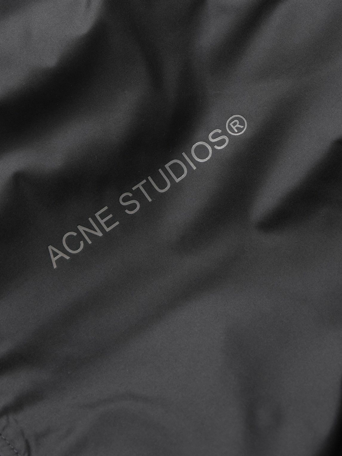 Acne Studios - Oversized Logo-Print Shell Down Jacket - Black